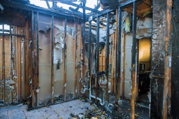 Professional Fire Damage Removal technician working in Whitehouse Station, NJ